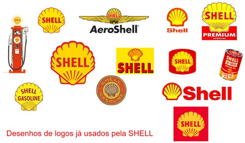 desenhos de logos já usados pela shell