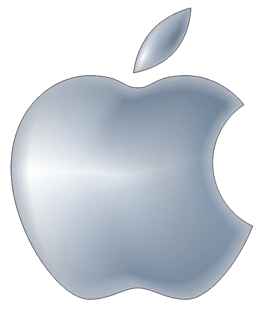 logotipo logomarca apple 3d