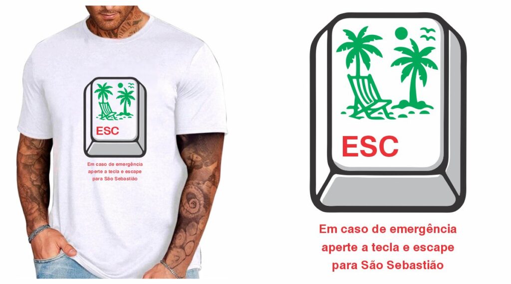 vetorizar arquivo imagem moda praia estampa verao camiseta sao sebastiao surf litoral silk screen
